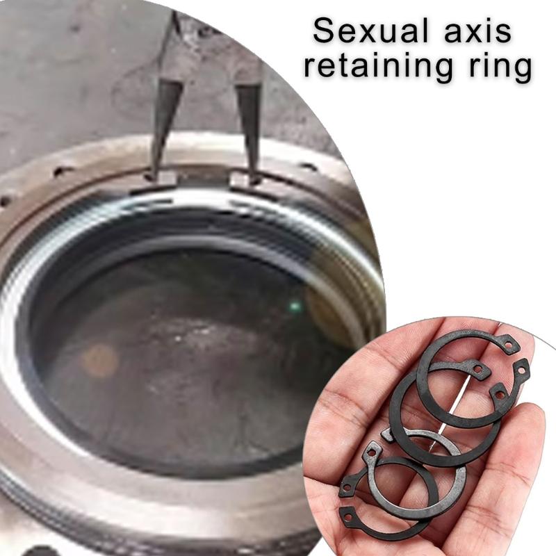 300pcs Clip Set 4mm to 28 Size Precisions Rings Assortment Comprehensive Clip Selection for Mechanics & Enthusiasts