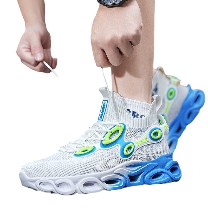 National men's shoes new large size blade running shoes casual running mesh spring and autumn breathable sports shoes