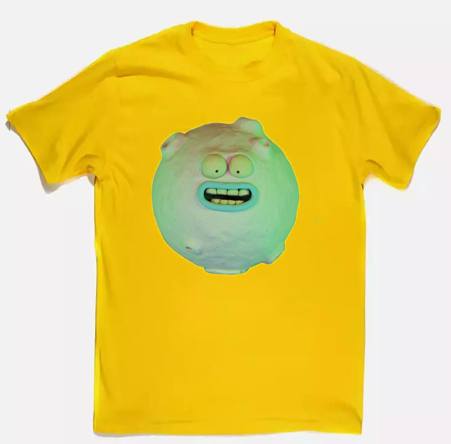 Psychedelic Porn Crumpets Yellow Cotton Shirt Full size L36 XL