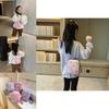 Adorable Rabbit And Bear Canvas Shoulder Bag For Kids Lightweight And Stylish Design