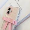 3D Pink Bowknot Phone Case for iPhone 14 15 16 17 Pro Max 17Pro Clear Soft TPU Shockproof Protective Cover For Women girls