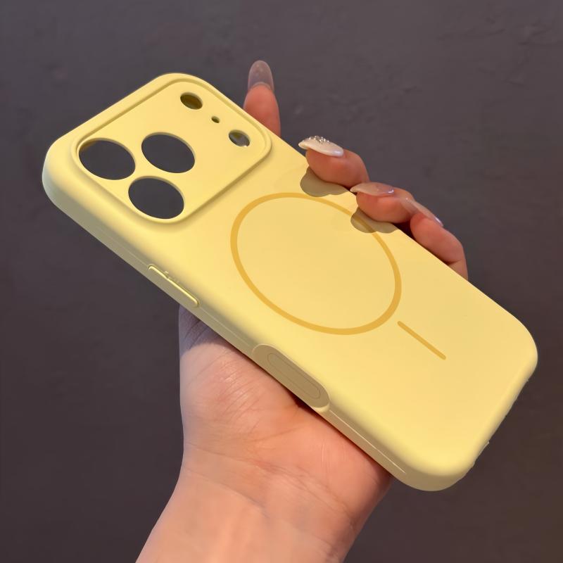 Liquid Silicone Original Phone Case for iPhone 17 Air 16 15 14 13 17 Pro Max Plus For Magsafe Shockproof Matte Soft Cover