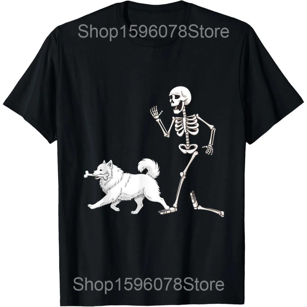 Samoyed Pocket Dog Puppy Pet Animal Lover T Shirts Men Pure Cotton Humor Streetwear Tee Shirt Short Sleeve Unisex Loose Clothing