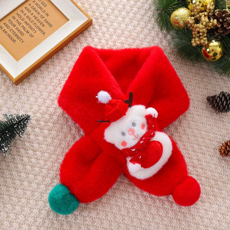 

Children s Cartoon Plush Scarf - Cute, Thick, Warm Neck Warmer for Autumn & Winter. Perfect Christmas & New Year Gift for Boys & Girls.