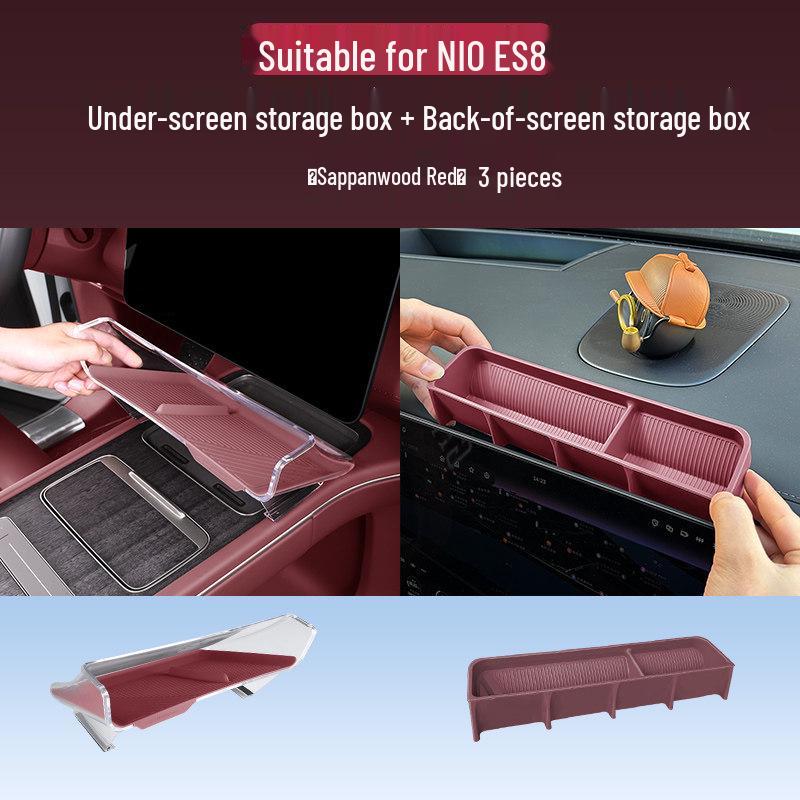 NIO ES8 Rear Console Glasses Organizer - Compatible with 26 Models, Car Storage Accessory