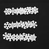 50pcs Vintage White Wooden Snowflakes - Perfect for Christmas & Holiday Decor, Home, Office.