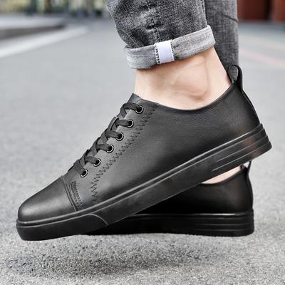 Mode Lässige Board Schuhe Herren Trend Atmungsaktiv Weiß Herrenschuhe Flache Sohle Runde Spitze Schuhe