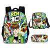 Less Hacker Backpack Ben 10 Student School Bag Anime Cartoon Backpack Lunch Bag Satchel Pencil Case