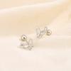 S925 Silver Screw Back Butterfly Stud Earrings For Women Niche Design Exquisite Fashion Jewelry