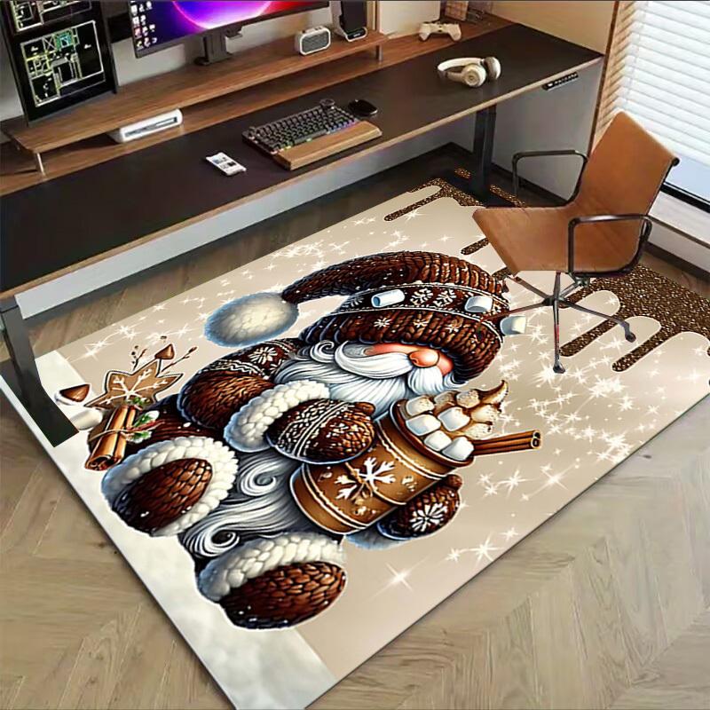 1 Stück Weihnachtsgnom Anti-Rutsch-Teppich, geeignet für Büro, Schlafzimmer und Spielzimmer. Kann auch als Sofafußstützenbezug verwendet werden-R95