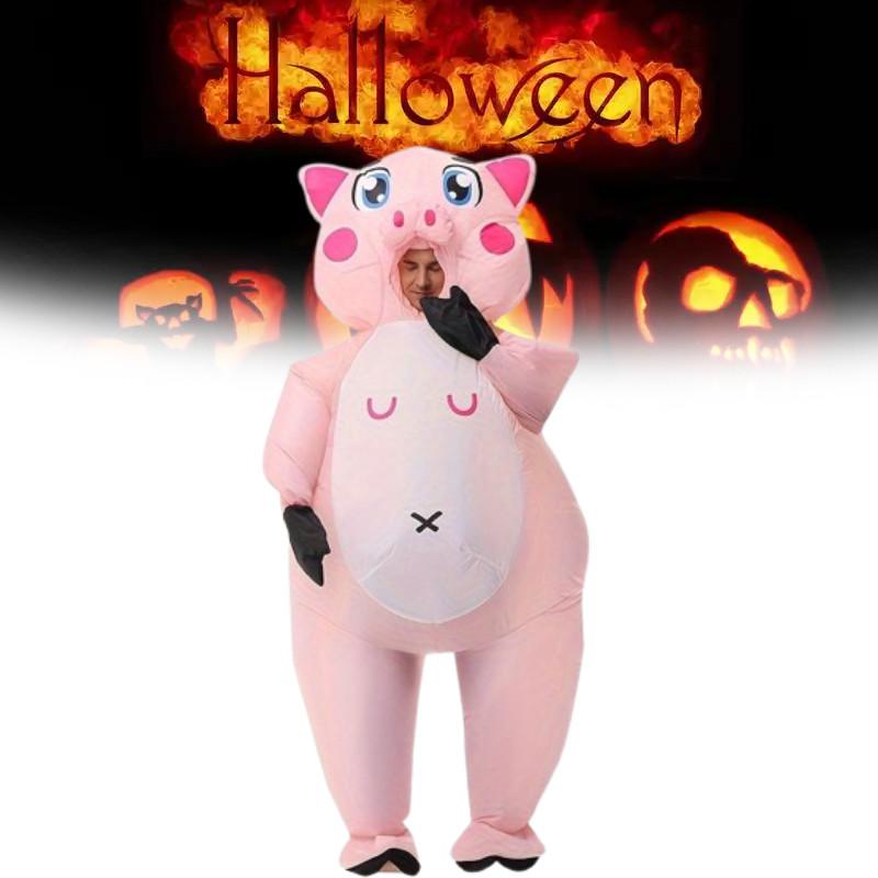 Cosplay Adult Pig Inflatable Costume For Halloween Parties Performances Stage