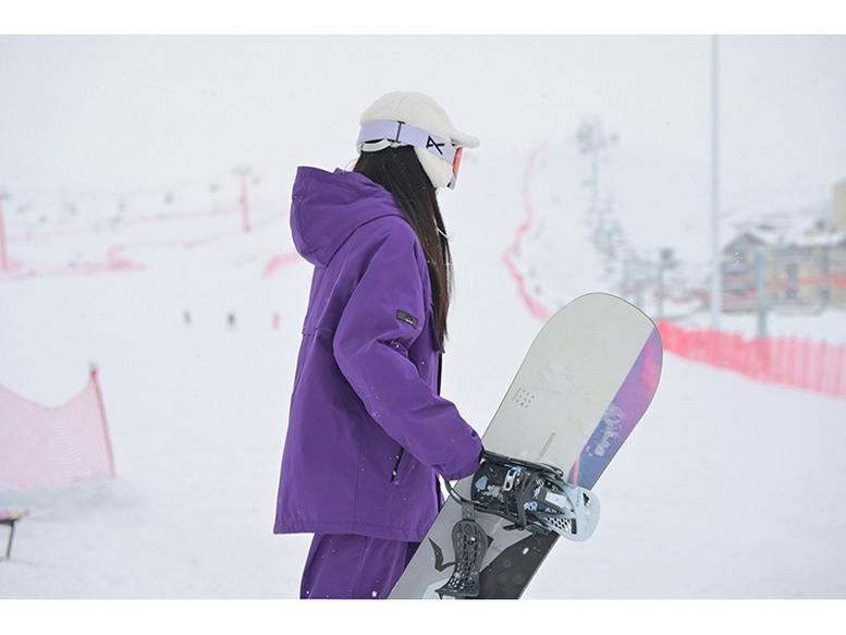 Unisex Windproof Waterproof Insulated Ski Jacket with Hood