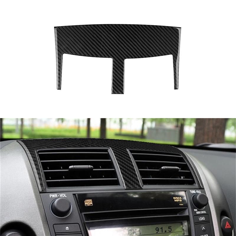 For Toyota RAV4 Car Interior Button Panel Decoration Protection Carbon Fiber Sticker 2006-2012 Car Styling Accessories