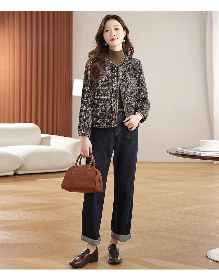 2026 New Arrival Petite French Style Women's Tweed Jacket – Autumn Winter Edition