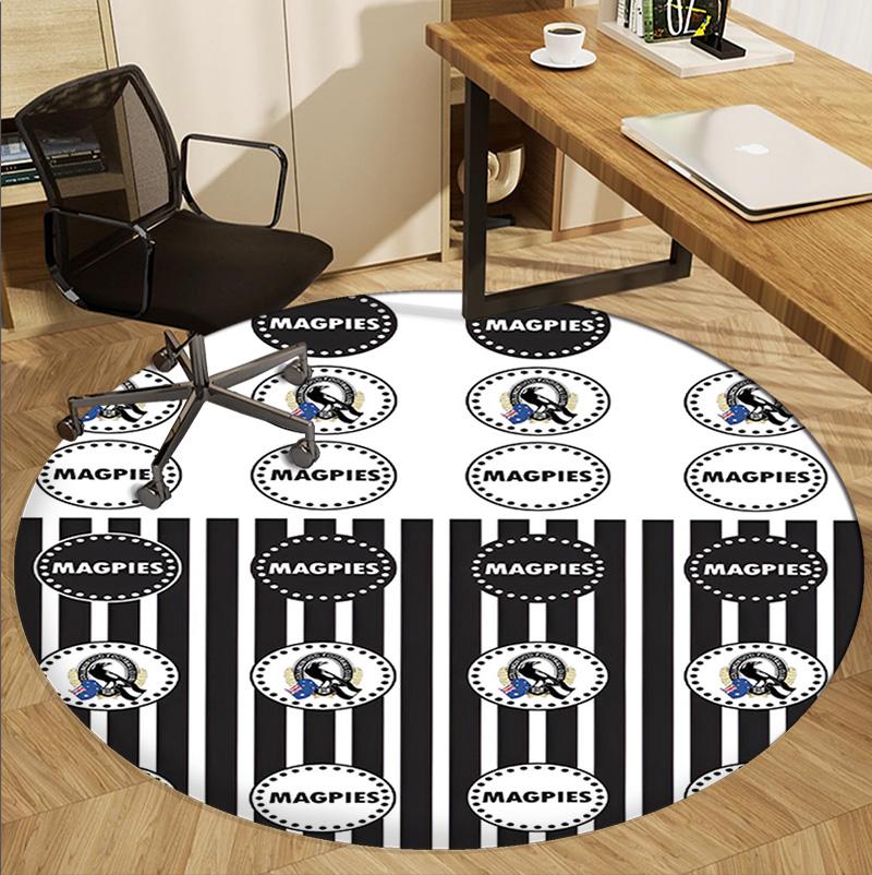 Football Club Pattern Round Rug, Indoor/Outdoor Mat, for Picnic, Gameroom, Bedroom, Office, Living Room, Home Decor Carpet, Birthday Gift