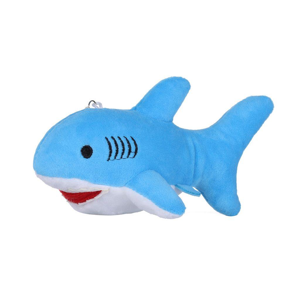 Marine Dyr Barn Gave Tegneserie Plysj Shark Doll Nøkkelring Utstoppet Hold Pute Ocean Fish Toy