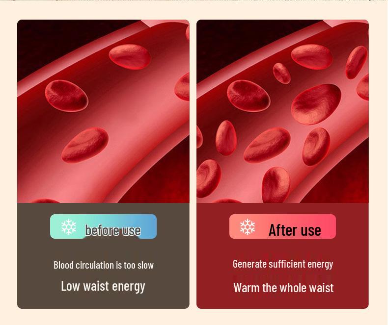 Cross-Border Smart Waist Massager with Bionic Spine Support and Moxa Heating