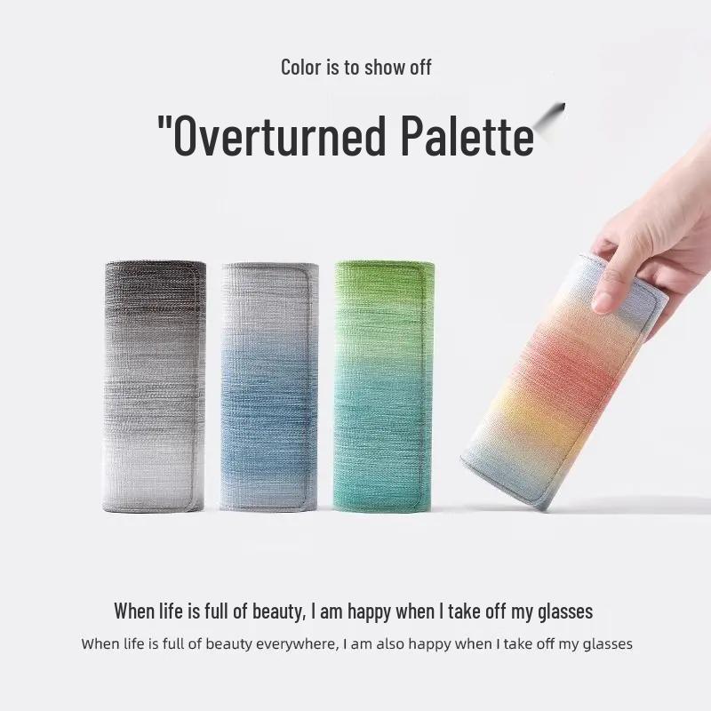 

Эксклюзив для новичков: Градиентный чехол для очков и солнцезащитных очков для мужчин и женщин - Портативный и противоударный 1-pack (Random Colors) + Cloth