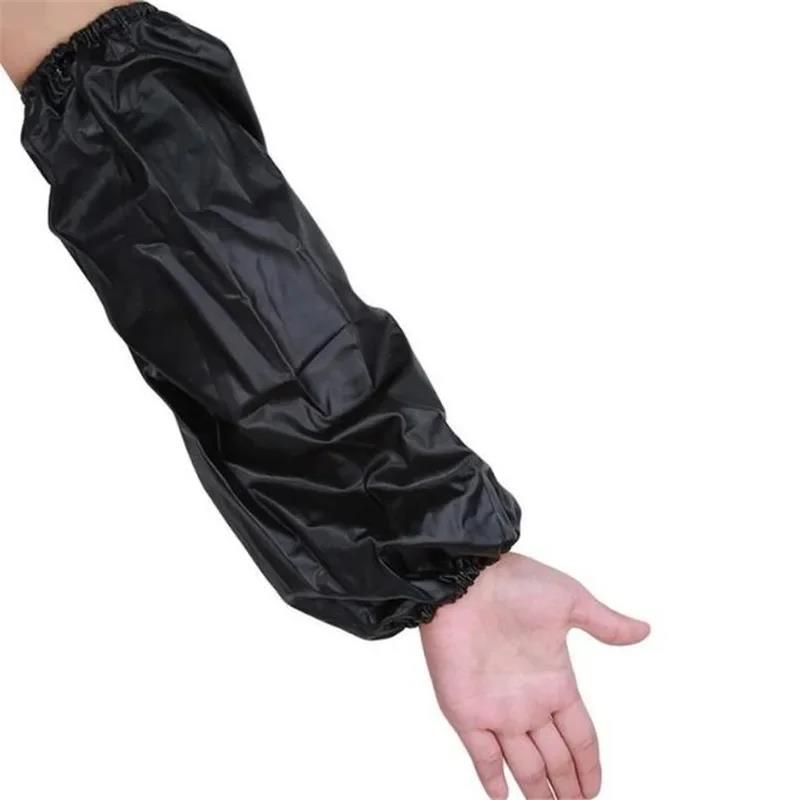 Waterproof Oilproof Oversleeve Thick PVC Safety Sleeves Housework Adult Arm Long Home Kitchen Clean Accessories