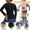 Zipper Design Sauna Suit Shirt Long Sleeve Shapewear Tank Top Slimming Body Shaper  Women