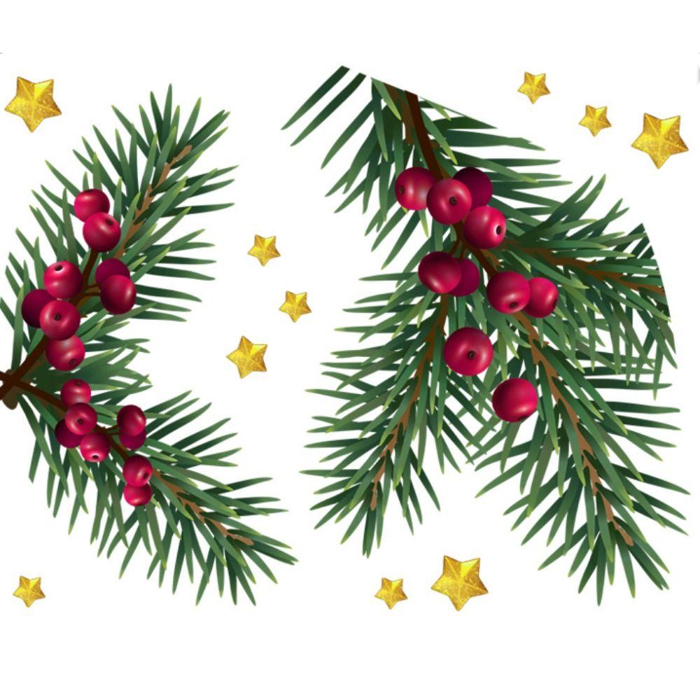 Removable Xmas Toilet Stickers Xmas Tree Waterproof Christmas Tree Sticker Self-adhesive Snowman Snowman Decoration Mural