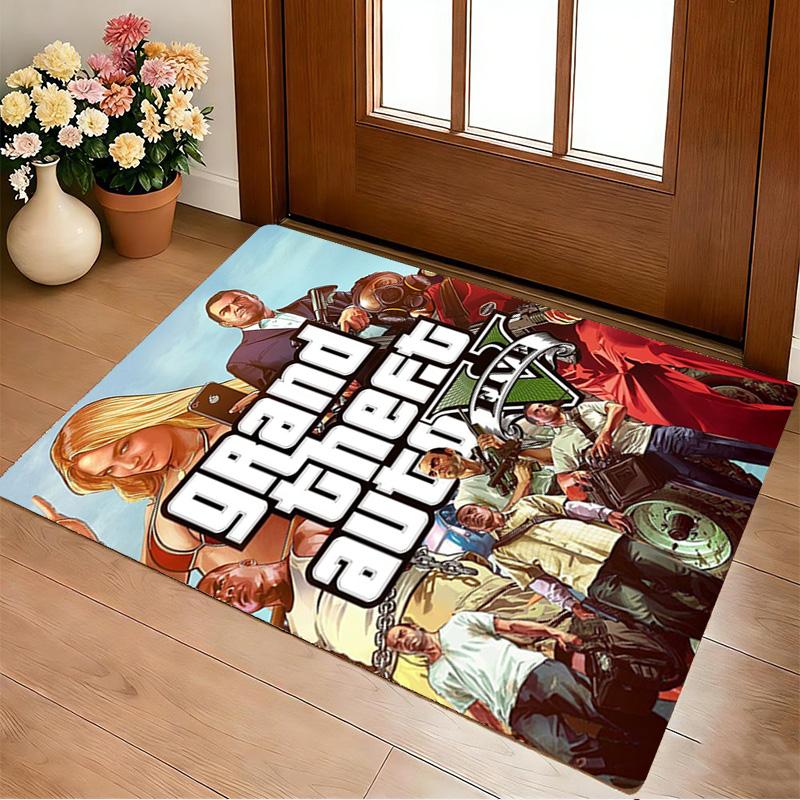 Gta V Cover Living Room Non-Slip Area Rug Soft Carpet for Bedroom Game Playroom Sofa Office Home Decor Doormat Christmas Gift C9211785
