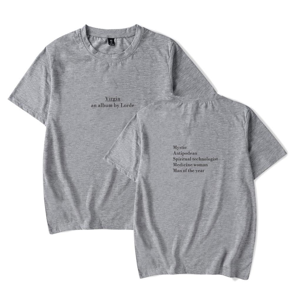 Lorde T-shirt Men Women Fashion Letters Printed Trend Street Crewneck T Shirt Oversized Tshirt