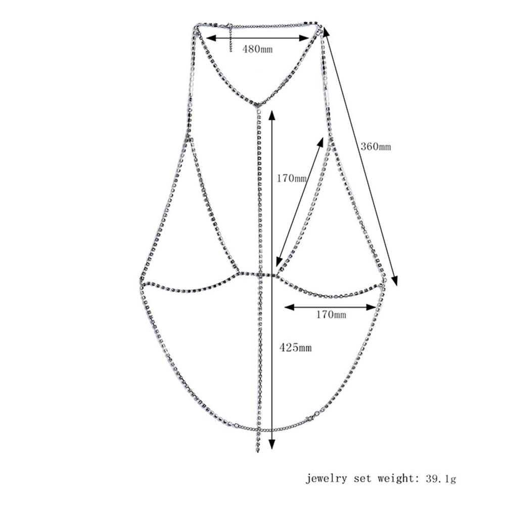 Fashionable Simple Alloy Body Chain Sexy Bikini Chain for Women