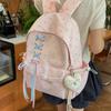 Schoolbag High-value polka dot girl Junior high school student schoolbag female, bow large capacity ins niche campus lightweight backpack