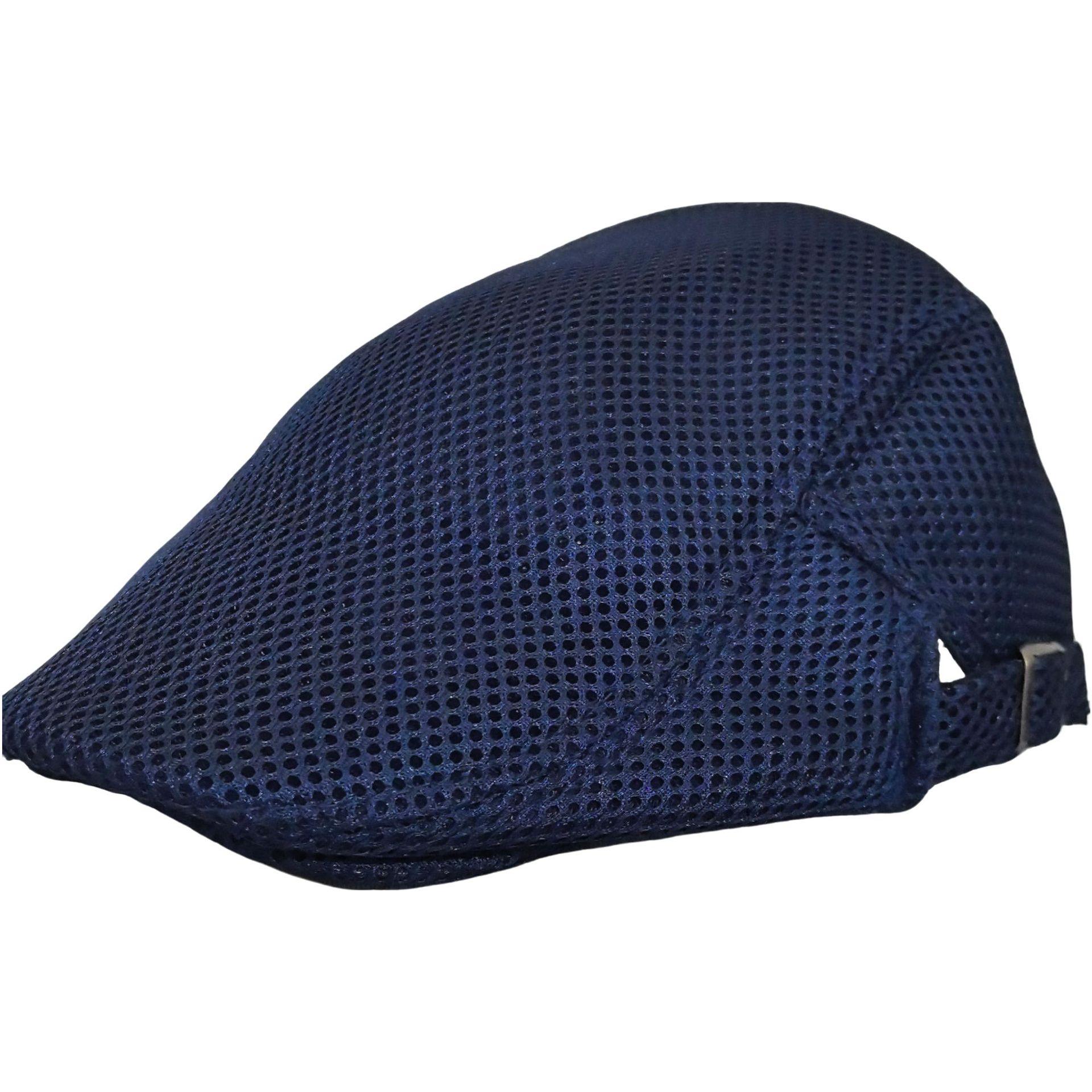 

Breathable Mesh Hat Solid Color Summer Lace Hollow Sun Protection UV Resistant Outdoor Sports Korean Fashion Unisex for Men Adjustable 55-59cm темно-синий