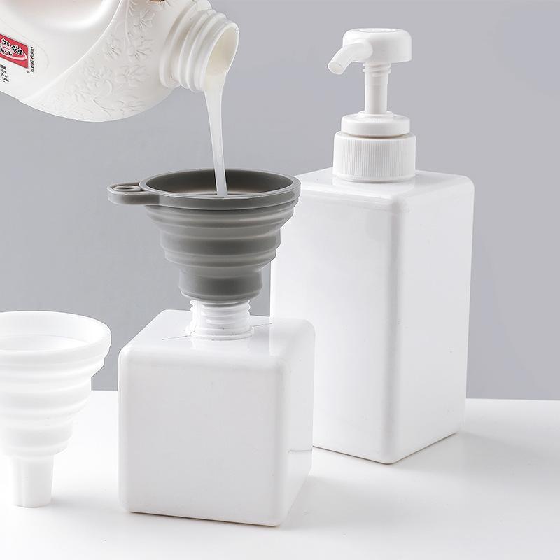 

1Pc Kitchen Mini Silicone Gel Foldable Funnel Hopper Cooking Kitchen Gadgets серый