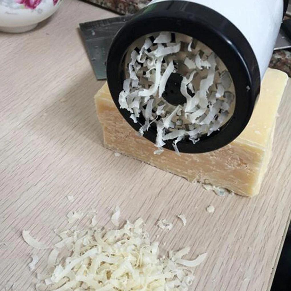 Cheese Grater Cutter 2 Type Blade Kitchen Gadget Chocolate Grater DIY Butter Food Mill Cheese Grater Slicer ABS Stainless Steel