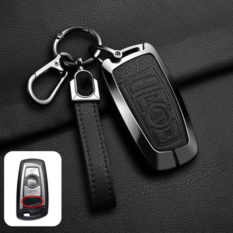 Goat Leather Zinc Alloy Car Key Case For Bmw X1 X3 X4 X5 1 3 5 7 Series F10 F15 F16 F20 F30 F10 F25 M3 M4 M5 Car Remote Key Case