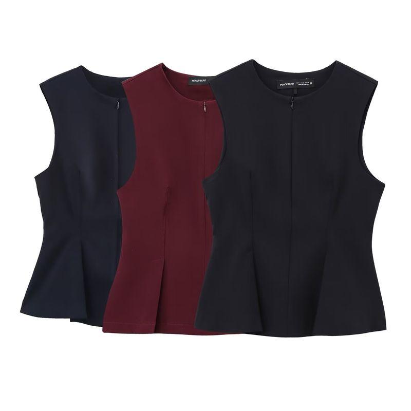 Kaslead New Arrival Women's Clothing Fashion Style Fashion Short Skirt Hem Pleated Tops 2135552