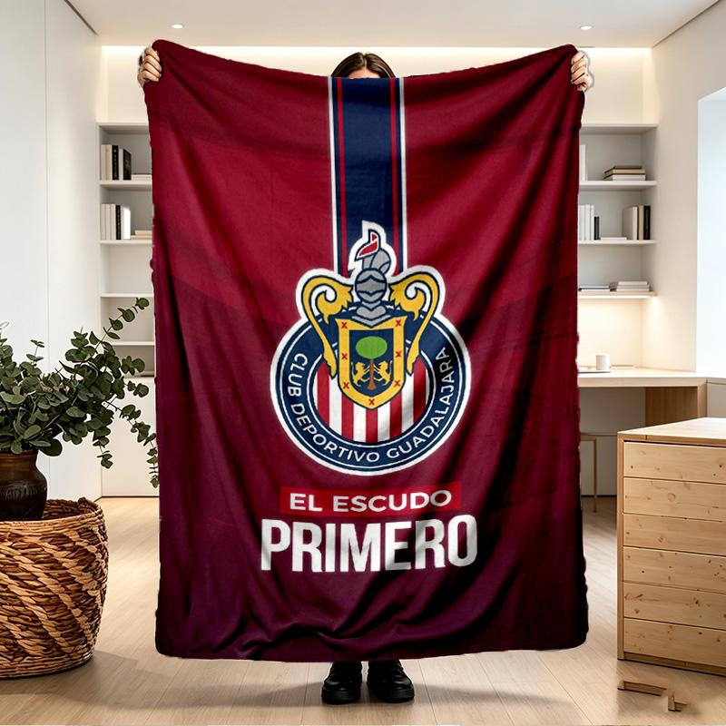 Club Deportivo Guadalajara Print Blanket - Soft & Comfortable, for Bedroom, Travel, Sofa, Home Decoration - Birthday Christmas Gift for Friend