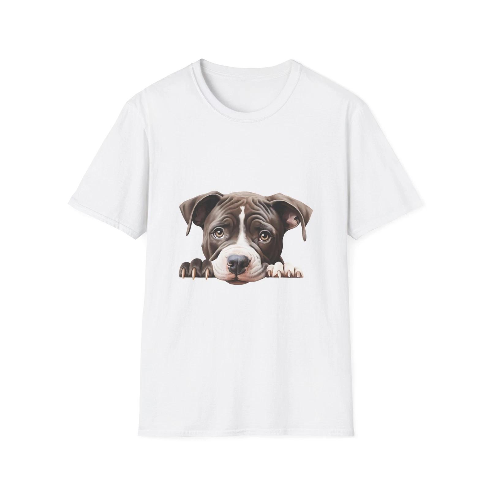 Adorable Puppy Graphic Tee, Cute Dog Lover Gift, Casual Wear, Animal Print S