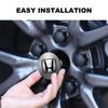 56mm Car Tyre Wheel Center Hub Cap Badge Sticker Car Accessories for Honda Civic Accord CRV HRV Fit Jazz City Odyssey Jade Vezel akq256