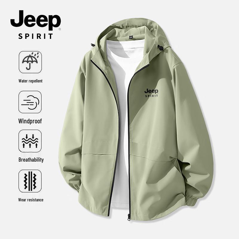 JEEP SPIRIT Herren Outdoor Kapuzen Wanderjacke