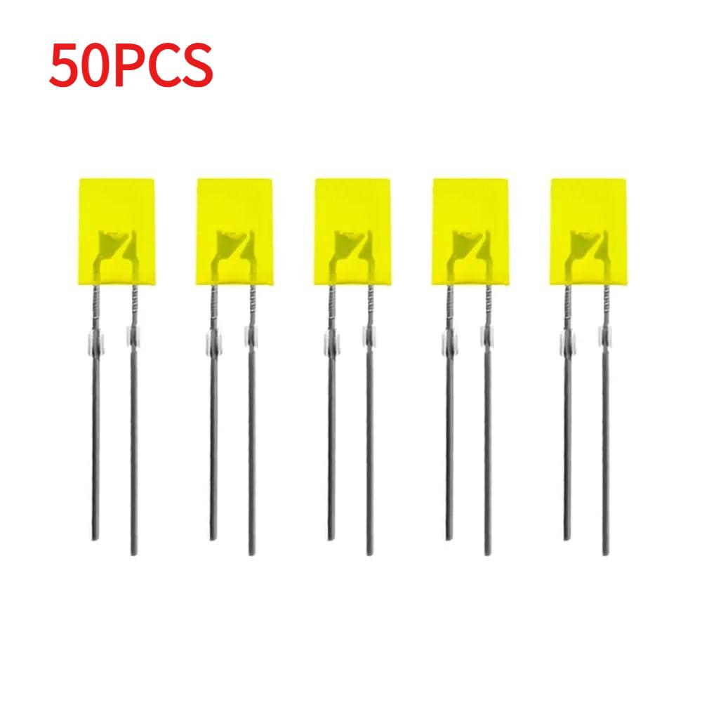 50/100pcs 2x5x7mm Diode LED Square 5-Color 2*5*7mm Light-Emitting Diode LED Kit for DIY Electronic