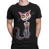 Day of the Dead Black Cat Sugar Skull Mens TTshirt Playful Design #DOTD