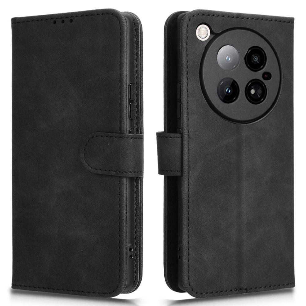 For Infinix Zero 40 4G Leather Case Skin-Feel Anti-Drop Wallet Flip Phone Cover