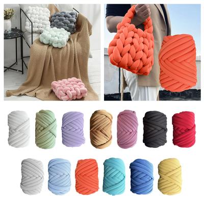 250G Tjockt Garn Bomull Polyester Garn Längd 787tum Mjukt Bulkigt Garn Jumbo Rörformat Garn för Halsduk Hattar Kudde Kuddar Filt