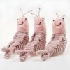 Kawaii Sheldon Shrimp Plush Toys Crispin Crab Larry Shrimp Dolls Stuffed Animal Plushie Children Birthday Gifts Home Decoration