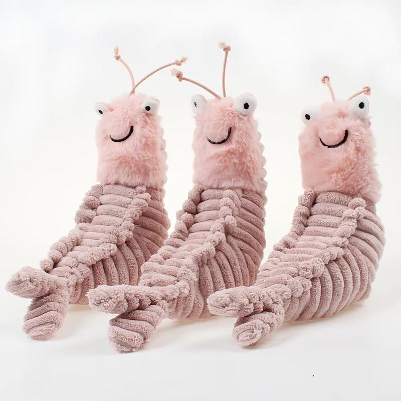 Kawaii Sheldon Shrimp Plush Toys Crispin Crab Larry Shrimp Dolls Stuffed Animal Plushie Children Birthday Gifts Home Decoration