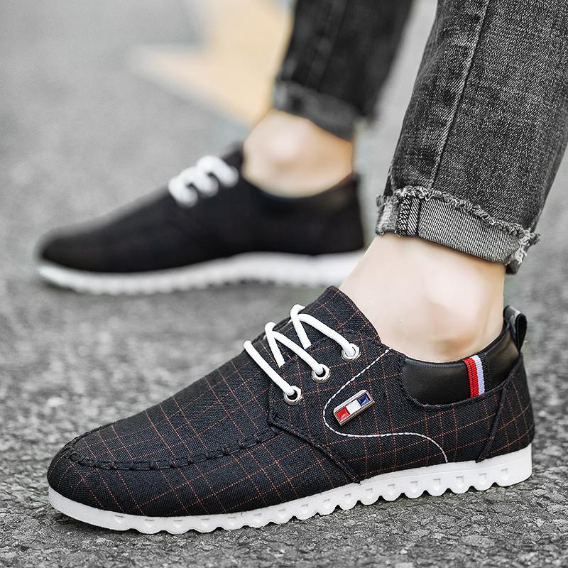 2025 new canvas shoes men's low-top casual student shoes men's trendy shoes Korean version of trendy versatile board shoes men's shoes