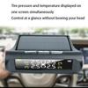 Solar TPMS Tire Pressure Monitor System 4 Sensors Real-time LCD Display USB Charging