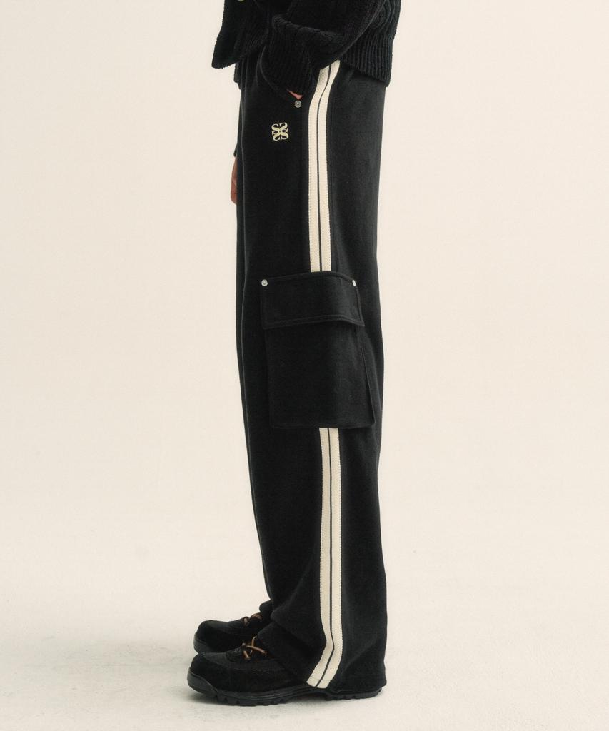 Seteo Roton Cargo Track Pants Caviar Black