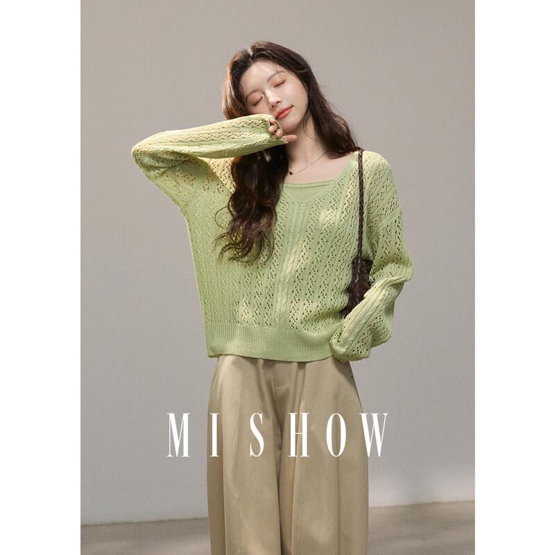 Mishow Women s Hollow Out Knit Two-Piece Set S