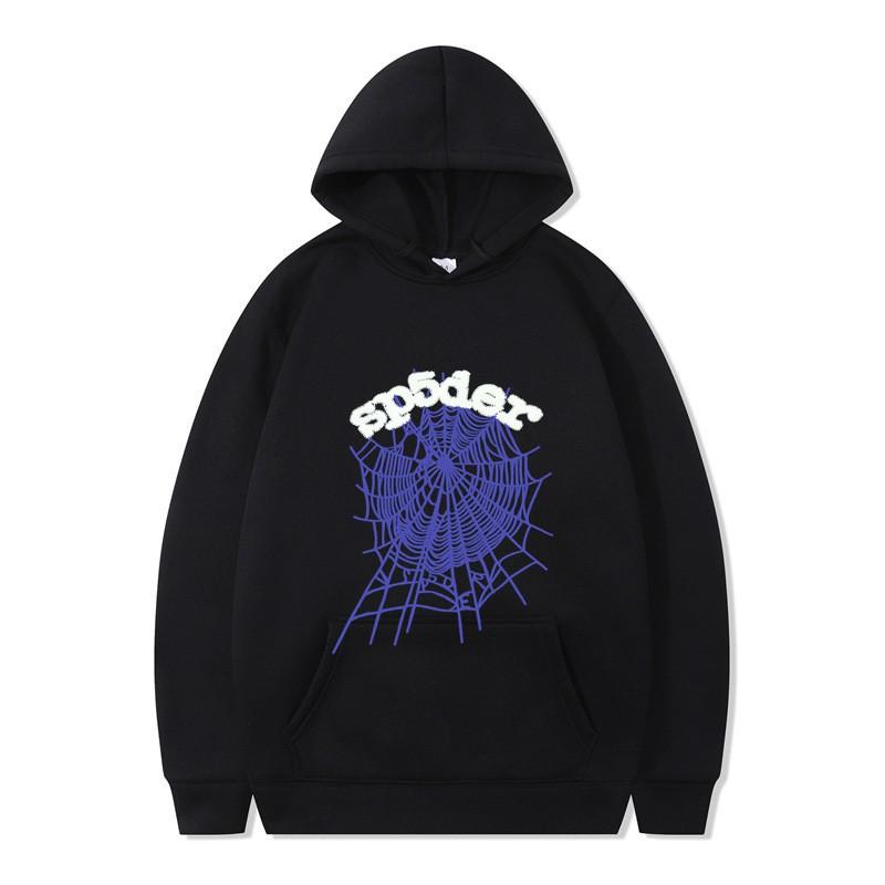 Unisex Kapuzenpullover Mit Spinnenaufdruck Lockerer Schnitt Langarm Pullover Winter