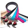 PU Waist Belt with Heart&Wing Buckle Adjustable Length Waist Belt Girls Jeans Dresses Skirt Coat Decors Waistband